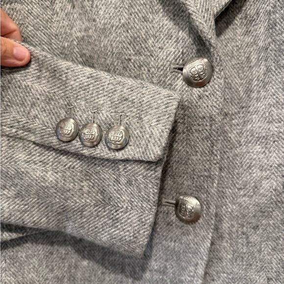 Talbots - Wool Blend Blazer Heather Gray - size 12 - Picture 5 of 11